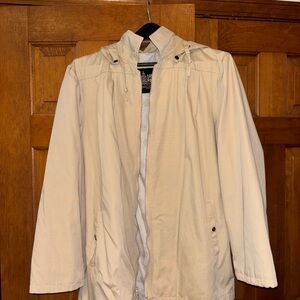 London Fog Light Tan Hooded Jacket
